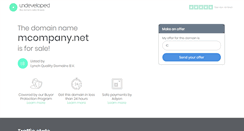 Desktop Screenshot of mcompany.net